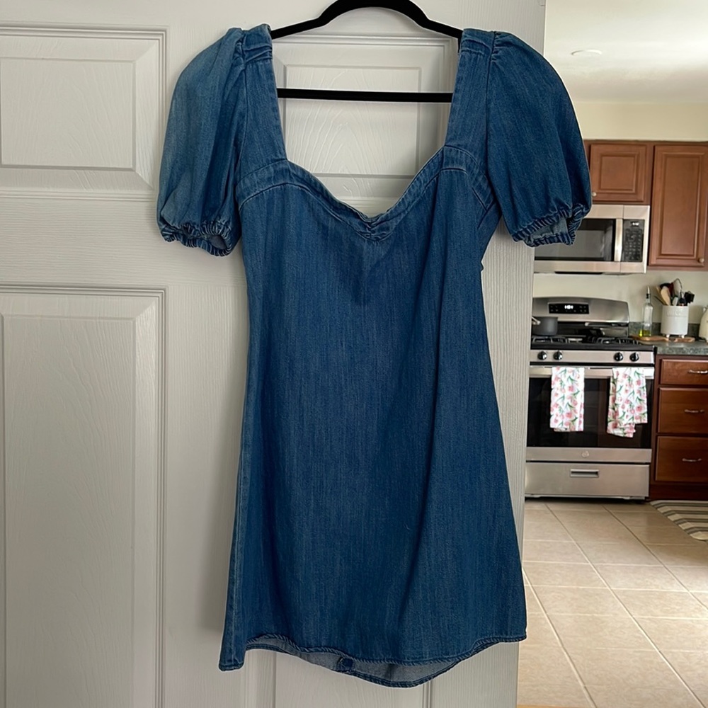 Zara denim mini dress